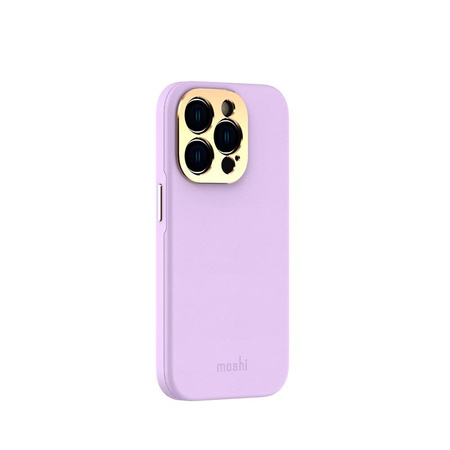 Moshi Napa Slim MagSafe - Skórzane etui iPhone 14 Pro (Lavender Purple)