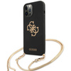 Guess 4G Big Logo Chain - Etui iPhone 12 / iPhone 12 Pro (czarny)