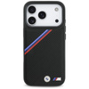 BMW M Tricolor Metal Logo MagSafe - Etui iPhone 17 Pro (czarny)