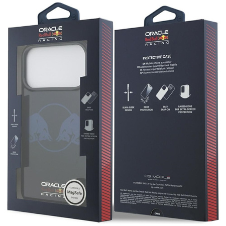 Red Bull IML Transparent Two Bulls MagSafe - Etui iPhone 17 Pro Max (granatowy)