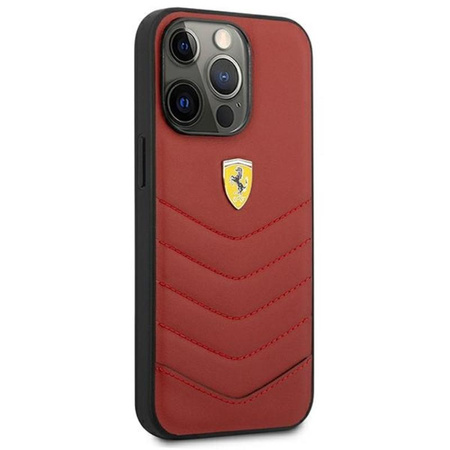Ferrari Off Track Quilted - Etui iPhone 13 Pro Max (czerwony)
