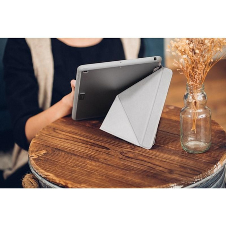 Moshi VersaCover - Etui origami iPad 10.2" (2021 / 2020 / 2019) (Stone Gray)