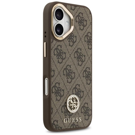 Guess 4G Strass Logo MagSafe - Etui iPhone 17 (brązowy)