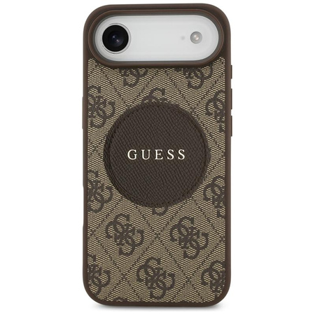 Guess 4G Circle Classic Logo MagSafe - Etui iPhone Air (brązowy)