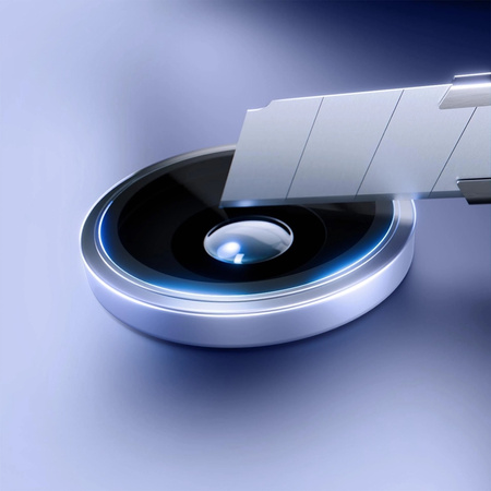 3mk HARDY Lens Protection Pro - Szkło na obiektyw aparatu iPhone 17 (Light Blue)