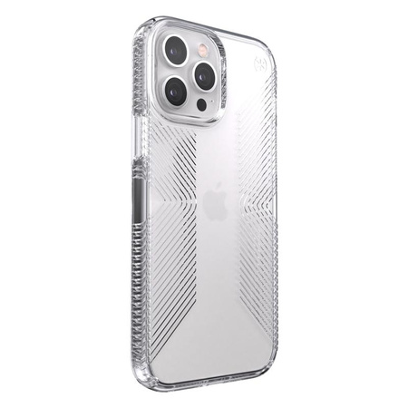Speck Presidio Perfect-Clear with Grips - Etui iPhone 13 Pro Max / iPhone 12 Pro Max z powłoką MICROBAN (Clear)