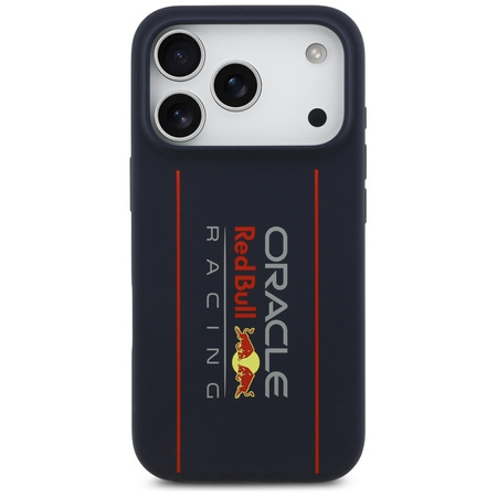 Red Bull Silicone Oversize Vertical Logo MagSafe - Etui iPhone 17 Pro (granatowy)