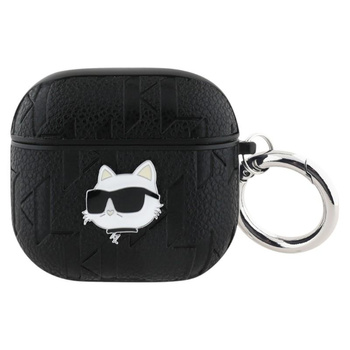 Karl Lagerfeld Monogram Choupette Head - Etui AirPods 4 (czarny)