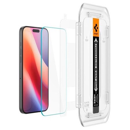 Spigen GLAS.TR EZ FIT 2-Pack - Szkło hartowane do iPhone 16 Pro / 17 / 17 Pro 2 szt