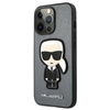 Karl Lagerfeld Saffiano Ikonik Patch - Etui iPhone 13 Pro Max (srebrny)
