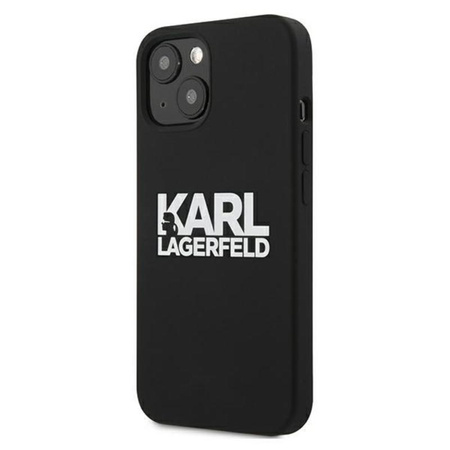 Karl Lagerfeld Silicone Stack Logo - Etui iPhone 13 mini (czarny)