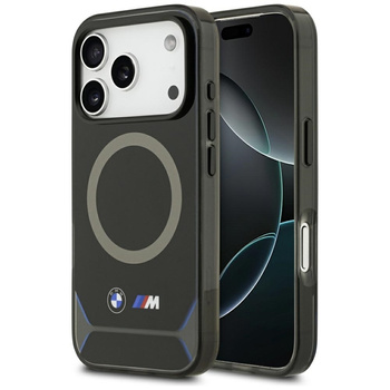 BMW M IML Metal Buttons & Logo MagSafe - Etui iPhone 17 Pro (czarny / niebieski)