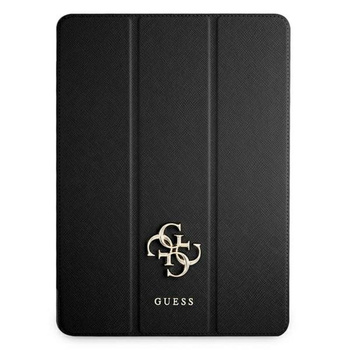 Guess Saffiano 4G Big Metal Logo - Etui iPad Pro 12.9" 2021 (czarny)