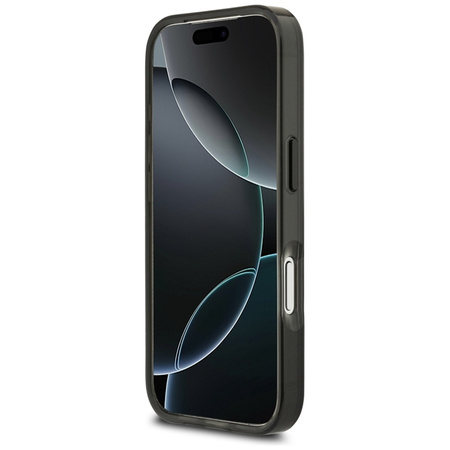 BMW M IML Metal Buttons Tricolor Lines MagSafe - Etui iPhone 17 Pro Max (czarny)