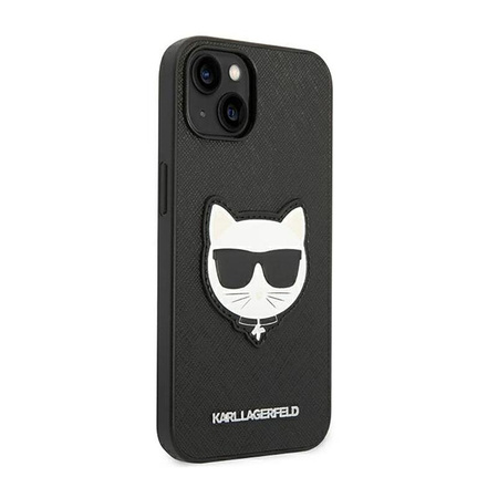 Karl Lagerfeld Saffiano Choupette Head Patch Case - Etui iPhone 14 (czarny)