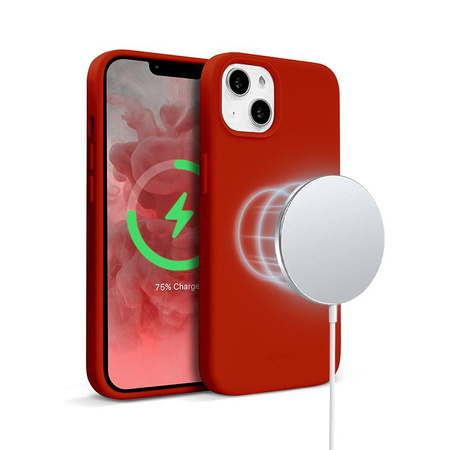 Crong Color Cover Magnetic - Etui iPhone 13 MagSafe (czerwony)