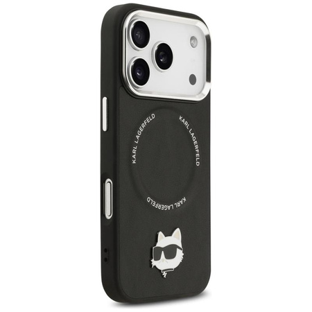 Karl Lagerfeld Choupette Pin MagSafe - Etui iPhone 17 Pro Max (czarny)