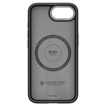 Spigen Enzo Aramid Mag MagSafe - Etui do iPhone 16e (Czarny)