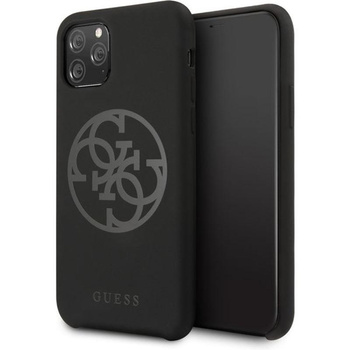Guess Silicone 4G Tone to Tone - Etui iPhone 11 Pro (Black)