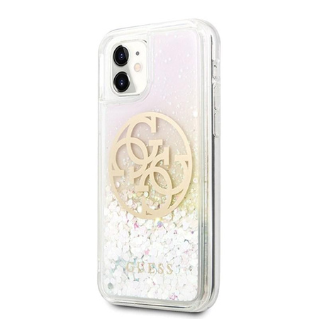 Guess Gradient Liquid Glitter Circle Logo - Etui iPhone 11