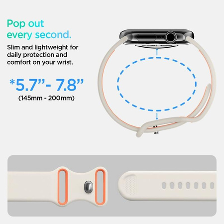 Spigen Nano Pop - Pasek do Apple Watch 44/45/46/49 mm (Orange Beige)