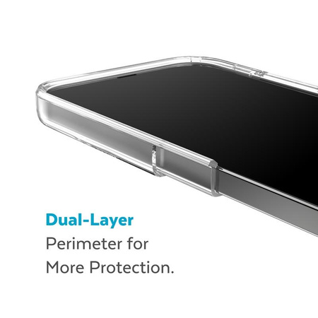 Speck Gemshell + MagSafe - Etui do iPhone 14 / iPhone 13 z połowką MICROBAN (Clear)