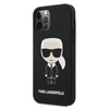 Karl Lagerfeld Fullbody Silicone Iconic - Etui iPhone 12 / 12 Pro (Black)