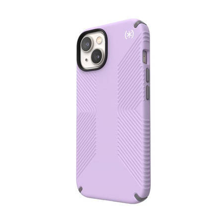 Speck Presidio2 Grip - Antypoślizgowe etui iPhone 14 / iPhone 13 (Spring Purple / Cloudygrey / White)