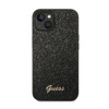 Guess Glitter Flakes Metal Logo Case – Etui iPhone 14 Plus (czarny)