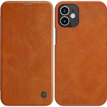 Nillkin Qin Leather Case - Etui Apple iPhone 12 Mini (Brown)