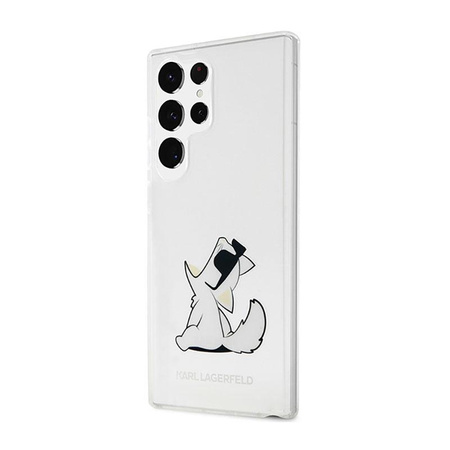 Karl Lagerfeld Choupette Fun - Etui Samsung Galaxy S23 Ultra (przezroczysty)