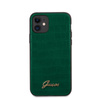 Guess Croco Case - Etui iPhone 11 (Dark Green)