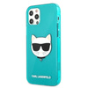 Karl Lagerfeld Choupette Head - Etui iPhone 12 Pro Max (fluo niebieski)