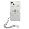 Guess Peony Chain Handle - Etui iPhone 13 (srebrny)