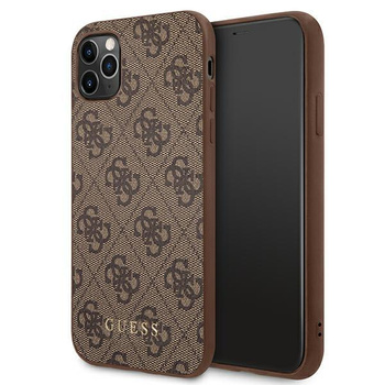 Guess 4G Metal Gold Logo – Etui iPhone 11 Pro (brązowy)