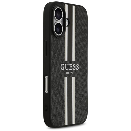 Guess 4G Printed Stripes MagSafe - Etui iPhone 17 (czarny)