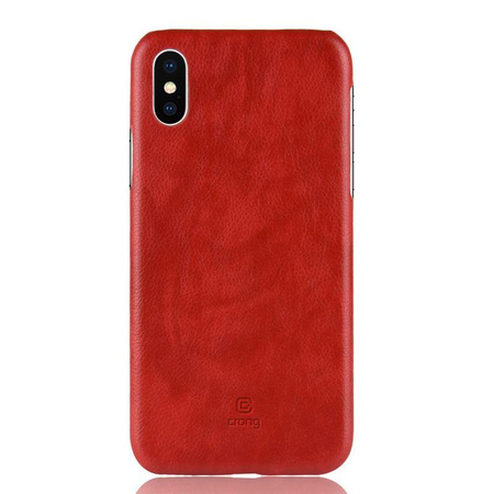 Crong Essential Cover - Etui iPhone Xs / X (czerwony)