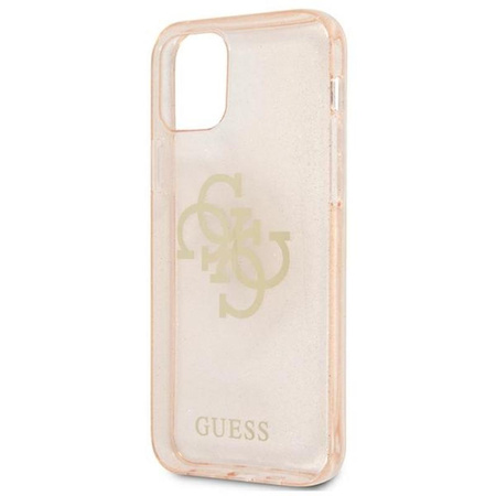 Guess Glitter 4G Big Logo - Etui iPhone 12 Pro Max (złoty)