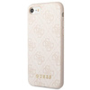 Guess 4G Metal Gold Logo –  Etui iPhone SE 2022 / SE 2020 / 8 / 7 (różowy)