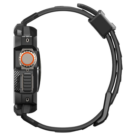 Spigen Rugged Armor Pro – Pasek z obudową do Apple Watch Ultra 49 mm (Czarny)
