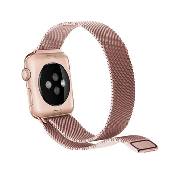 Puro Milanese Magnetic Band - Pasek ze stali nierdzewnej do Apple Watch 38/40/41 mm (różowe złoto)