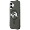 Karl Lagerfeld IML Glitter Karl & Choupette Sketch Logo MagSafe - Etui iPhone 17 (czarny)