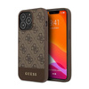 Guess 4G Bottom Stripe Collection - Etui iPhone 13 Pro (brązowy)
