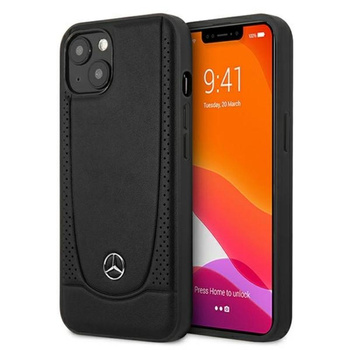 Mercedes Leather Urban Line - Etui iPhone 13 (czarny)