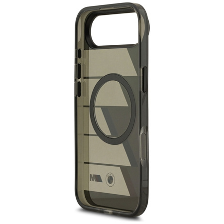 BMW M IML Metal Buttons Tricolor Lines MagSafe - Etui iPhone Air (antracyt)