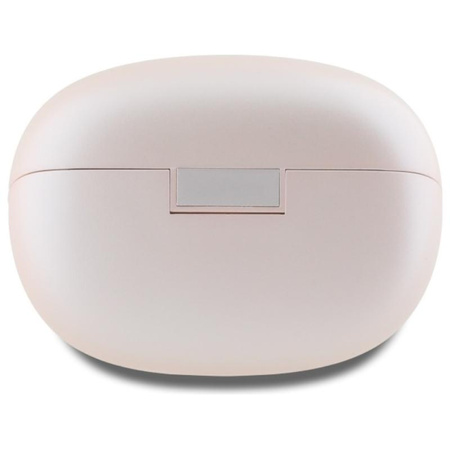 Guess Capsule Printed Logo - Słuchawki Bluetooth TWS ANC & ENC + etui ładujące (różowy)