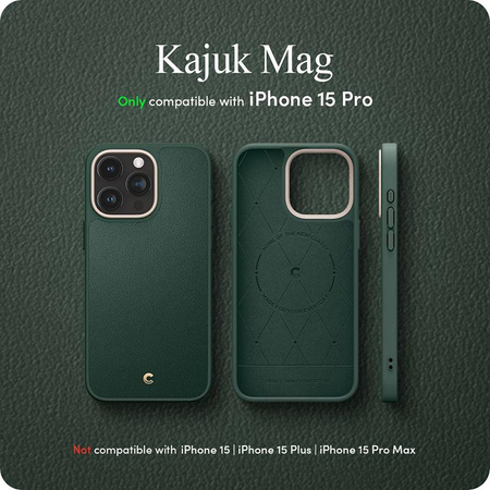 Spigen Cyrill Kajuk Mag MagSafe - Etui do iPhone 15 Pro (Forest Green)