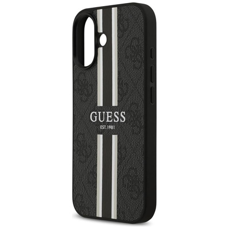 Guess 4G Printed Stripes MagSafe - Etui iPhone 17 (czarny)