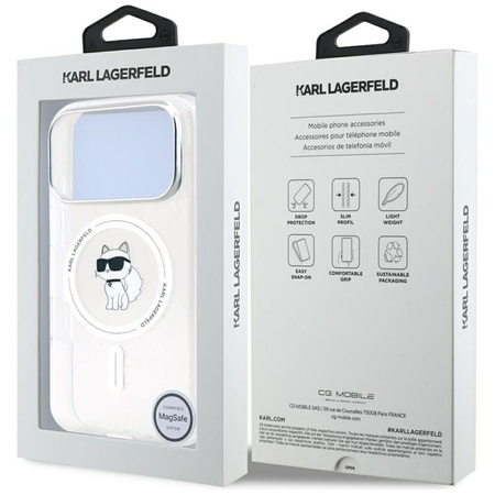 Karl Lagerfeld IML Choupette MagSafe - Etui iPhone 17 Pro (przezroczysty)