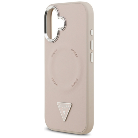 Guess Triangle Logo MagSafe - Etui iPhone 17 (różowy)